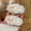 Nova Atmosfera de Outono e Inverno Laço Coelho de Pelúcia Grampo de Cabelo Acessórios de Cabelo Coração de Menina Doce Franja Clip BB Clip