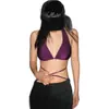 Venda Direta de Fábrica Biquíni Cortado Roupa de Banho Feminina Moda Cor Sólida Sexy Slim Fit Push-Up Férias Fonte Termal Roupa de Banho Feminina