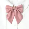 Pajarita Académica Estilo Japonés Jk para Fotos de Graduación Femeninas, Pajarita Borgoña de Uniforme Escolar, Camisa sin Corbata, Flor de Pluma Roja en el Cuello Tendencia