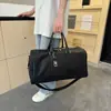 Bolso de Viaje Transfronterizo de Cuero PU, Bolso de Viaje de Negocios para Hombre, Gran Capacidad, Bolso de Viaje de Cuero Suave de Gama Alta para Entrenamiento y Fitness
