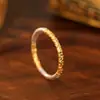 Árbol de Banyan S999 Plata para Pies Oro Bilateral Ley Antigua Patrón de Hierba Rizada Anillo Explosiones Moda Nacional Retro Sólido Anillo para Hombres y Mujeres