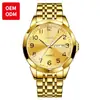 Fabricante de Relojes Olevs OEM Hecho a Medida Exportación Reloj de Cuarzo Doble Calendario Reloj para Hombre Pulsera para Hombre