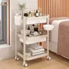 Carrito de Belleza, Carrito Especial para Salón de Belleza, Carrito para Herramientas e Instrumentos, Estante de Almacenamiento para Pestañas, Carrito para Tatuaje y Bordado, Dos Niveles