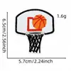 Novo adesivo de tecido bordado de basquete de desenho animado esportivo, etiqueta de tecido, acessório de vestuário, patch bordado para computador em estoque, atacado