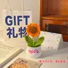 Decoração de Mesa Girassol Enfeites Artesanais Decoração de Escritório Flor Tecida Produto Acabado Presente de Aniversário para Mulheres Novo Estilo