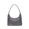 Bolso cruzado tejido a mano de comercio exterior, Bolso de cuero suave texturizado personalizado para mujer, Bolso casual de hombro o axila, Bolso moderno de gran capacidad