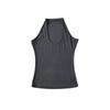 Deseo Puro Sexy Cuello U Cubre Pecho Halter Camisola Elástica Ajustada Ropa Exterior Base Top Deportivo Casual