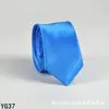 Corbata de color liso para hombre casual 5 cm estilo coreano seda artificial estrecha para lugar de trabajo boda negocios administrativa venta al por mayor