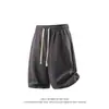 Conjunto de Camiseta Masculina de Manga Curta Resistente Rasgada Estilo Americano para Verão 2026 Transfronteiriço com Shorts de Alta Qualidade Conjunto de Duas Peças para Casais