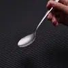 Cuchara pequeña acero inoxidable juego de vajilla para el hogar mango largo cuchara para beber comedor estudiantil cuchara para comer venta al por mayor comercial