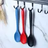 Cuchara para Sopa de Silicona Reforzada con Núcleo de Metal, Resistente a Altas Temperaturas, Mango Largo, Utensilios de Cocina para el Hogar, Al por Mayor en Stock