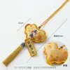 Pingente de sachê para o Festival do Meio do Outono de Shangjin DIY sachê bordado frente e verso bolsa pingente de borla para carro pequeno presente de Meio do Outono