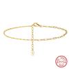 Tobillera Nueva de Mayo Joyería Huasheng Pulsera de Plata S925 Cadena de Clip Estilo Simple Tobillera Venta Caliente Transfronteriza