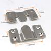 Ponto de fábrica atacado de aço inoxidável montanha fivela placa moldura de foto álbum de fotos pendurado fivela espelho pendurado peça conector de hardware