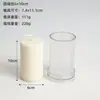 Molde Redondo para Velas de Rayas Finas con Dientes Finos, Molde para Velas Perfumadas, Molde de Plástico Acrílico para Piezas de Velas Rayadas