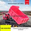 Caminhão basculante todo-o-terreno veículo de transporte de montanha de esteira agrícola pomar caminhão de tração veículo de transporte de escalada de montanha
