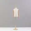 Loja de roupas infantis modelo criança modelo meio-corpo criança modelo corpo inteiro adereços madeira maciça placa redonda display manequim suporte de manequim