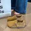Novos Sapatos Mocassins Slip-On Retrô de Solado Macio Genuínos Verão e Outono 2026, Sapatos Versáteis da Moda Estilo Birkenstock, Cobertura Total