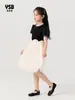 Ropa Infantil Yingsibo Verano Nuevo Estilo Vestido Princesa Manga Abullonada Estilo Hepburn Vestido Infantil Vestido Niñas