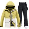 Traje de esqui masculino e feminino, roupa de trabalho quente e espessada, estilo coreano, snowboard, calça de snowboard dupla, novo