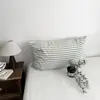 Funda de almohada de algodón puro artículo individual 48X74cm núcleo de almohada funda de almohada piel de almohada pieza única funda de almohada a rayas y cuadros venta al por mayor