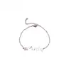 Pulsera de Joyería con Nombre de Pata de Perro Transfronteriza Europea y Americana de una Sola Pieza Acero Inoxidable Pulsera Personalizada con Letras Inglesas DIY