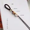 Nuevo llavero tejido a mano estilo chino estilo Xizang, artículo decorativo, cadena para teléfono, accesorio colgante para bolso semiacabado