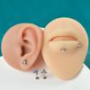 Titanio G23 Ópalo dientes internos labio uña ARC triángulo flor multi-estilo pedrería anillo labial rosca interna cartílago de la oreja aretes