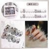 Productos terminados para decoración de uñas hechos a mano. Parche para uñas Advanced Pure Wind. Colección de parches para decoración de uñas con diamantes grandes y diamantes.