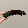 Pinza de plátano con lazo estilo coreano, pinza vertical, pinza de garra para coleta alta, tamaño grande para cabello grueso, pasador para mujer, pinza para la parte posterior de la cabeza, accesorio para el cabello