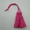 Al por mayor en stock borlas pequeñas de poliéster-algodón de 4.5 cm, hilo de algodón colorido para decoración de ropa, accesorios para el cabello DIY, colgantes para llaveros