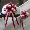 Flores de Papel Grandes para Bodas al por Mayor Suministros de Boda Decoración de Coche de Boda Flores de Papel Esféricas Tridimensionales de Doble Capa para Celebración de Fiesta
