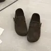 Sapatos Birkenstock Retro de Camurça com Solado Macio 2026 Femininos Confortáveis Slip-on Preguiçoso Sapatos para Pessoa Preguiçosa Versáteis para o Dia a Dia Sapatilhas Fechadas