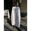 Calça Bolha de Toque Fresco de Alta Qualidade Levemente Curva Nove Pontos Perna Larga Casual Feminina Novo Estilo Primavera/Verão 2026