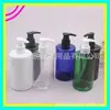 Frasco com bomba de 300ml, frasco de ombro baixo, frasco para álcool em gel, frasco dispensador de gel de banho, frasco branco com bomba de rosca de 300ML