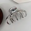 Pinza de Metal Minimalista con Forma de Calabaza para el Cabello para Mujeres, Pinza de Tiburón Simple para Recogidos, Accesorio para el Cabello de Alta Gama Estilo Coreano