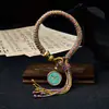 Pulsera Original Tejida a Mano con Nudo Vajra Thangka Ocho Deidades Guardianas Pulsera de Tara Verde Sala de Transmisión en Vivo