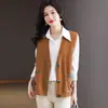 Chaleco de Punto para Mujer Primavera y Otoño 2026 Nuevo Estilo Universitario Chaleco Suéter para Dama, Ropa Exterior Elegante y a la Moda