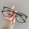 Lentes fotocromáticos anti-luz azul para estudiantes, populares en línea transfronterizos, montura grande para miopía con graduación, tendencia sin maquillaje para hombres