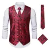 Amazon Transfronterizo Nueva Moda Masculina Tallas Grandes Chaleco de Traje Hombre Talla Europea Casual Cintura Flor Vestido Chaleco Chaleco