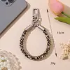 Novo cordão de telefone com estampa de leopardo, moderno e versátil, corrente de telefone anti-perda e anti-queda, cordão, chaveiro, acessório de bolsa
