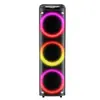 3 Bocinas Cuadradas de 15 Pulgadas y 300W de Alta Potencia para Baile Cuadrado con Carrito Móvil, Bocinas Bluetooth, Karaoke de Alto Volumen para Exteriores