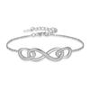 Colección de Pulseras de Diamante de Plata 925 Transfronterizas Europeas y Americanas Que No Se Desvanecen, Oro Real 18K Pulseras Versátiles de Lujo Accesible Venta al por Mayor Ui