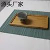 Anji exportación de comercio exterior protección ambiental hilo teñido cepillado tejido mantel individual de bambú tejido posavasos tapete para plato