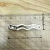 Pinza Metálica Fría Ondulada Gota Estilo Japonés Simple Metálica Lateral Dulce Cool Diario Combinable Horquilla