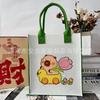 Bolsa de Mão Capivara, Bolsa de Presente de Luxo para Crianças, Bolsa de Viagem Tote Feminina com Logo em Feltro