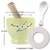 Prensa de ajo de estilo antiguo, tapa extra gruesa anti-salpicaduras, machacador de ajo, triturador de ajo manual, grado alimenticio