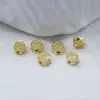 Ventas Directas de Fábrica Relleno de Oro de 14K Color Duradero Flor de Rosa Separadores Hechos a Mano DIY Pulsera de Cuentas de Cobre Chapado en Oro Real Joyería Cuentas Sueltas