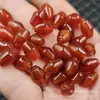 Ágata Vermelha de Gelo Contas de Arroz Jade Contas Soltas Cornalina Contas de Tambor de Cintura Oval Passe-partout Acessórios para Joias DIY Contas