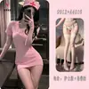Pensamientos nocturnos, lencería sensual, uniforme de enfermera de deseo puro, escote pronunciado en V sexy, cosplay ardiente, conjunto coqueto 9912